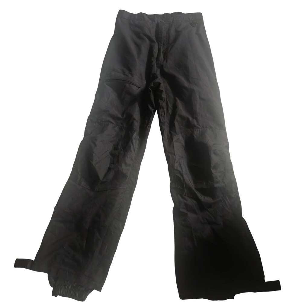 Suisse Sport Rain Pants Mens Medium Black Lined‎ Elastic Waist Outdoor Hiking